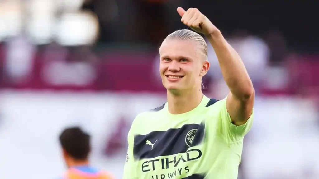 Premier League : Erling Haaland débloque son compteur but.