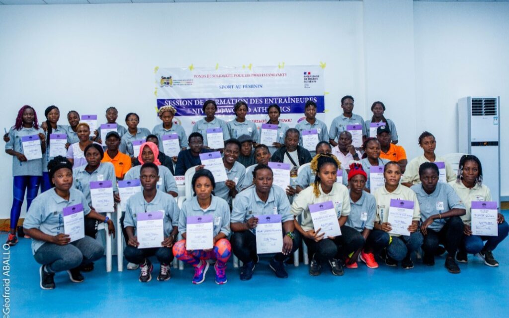 Projet Sport au féminin: 22 nouvelles entraîneures certifiées en athlétisme au Bénin